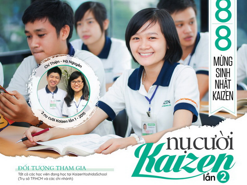 Cuộc Thi Ảnh “Nụ Cười Kaizen 2017” Lần II Mừng Sinh Nhật Kaizenyoshidaschool 08/08/2017