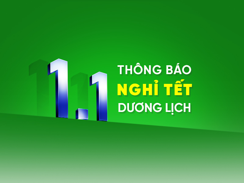 Thông báo: Nghỉ Tết dương lịch 2024