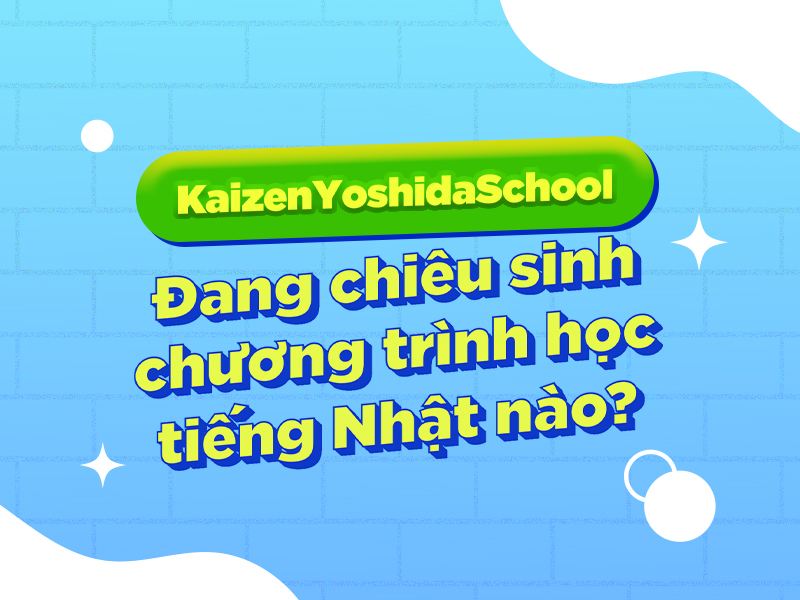 KaizenYoshidaSchool đang chiêu sinh những chương trình đào tạo tiếng Nhật nào?